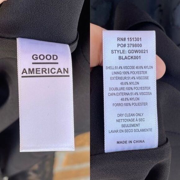 Good American Cowl Asymmetrical Dress 3/ large - Picture 12 of 12